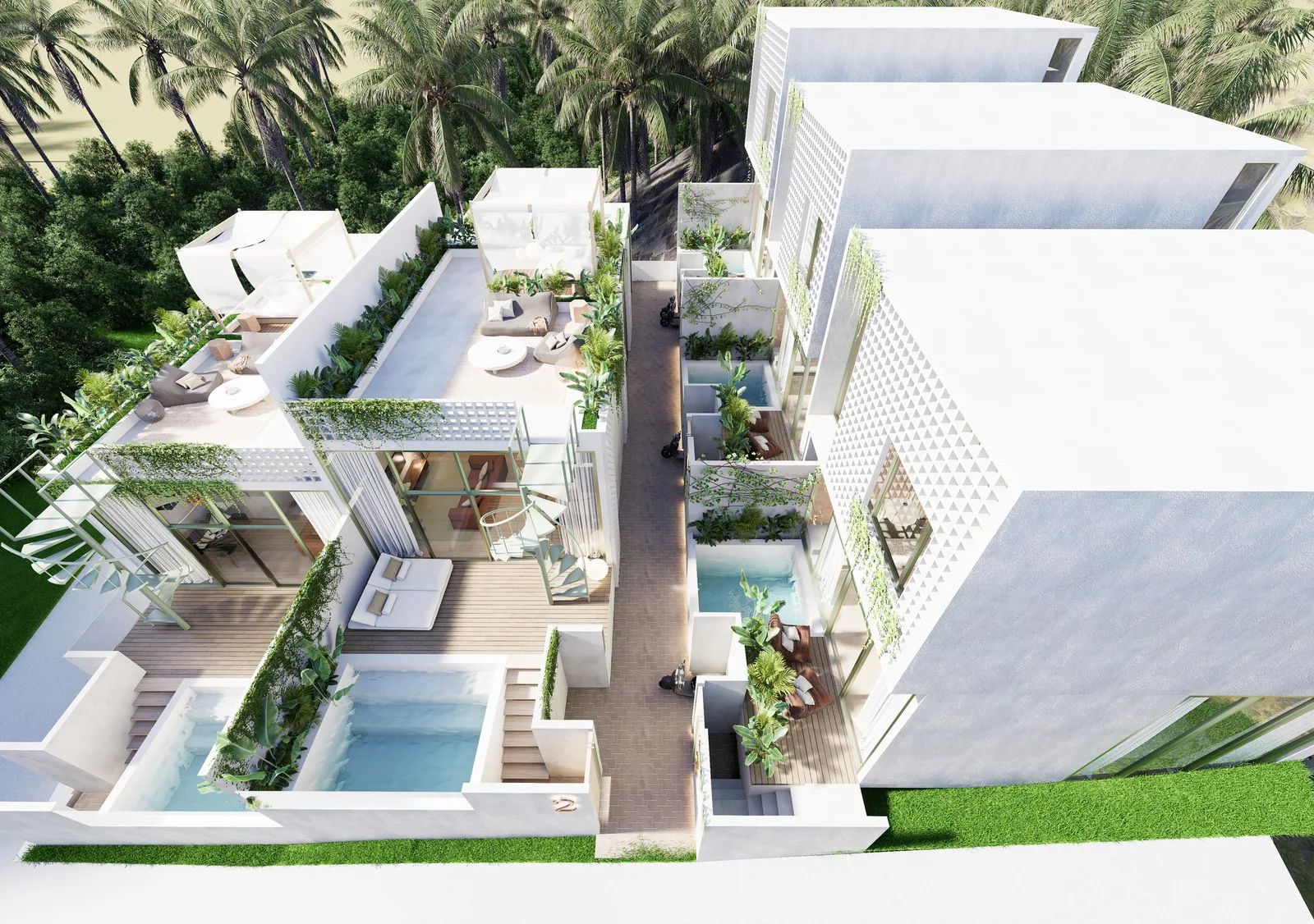 Edén Villa — 120 m² over two floors with private pool at Cahaya — Kuta centro